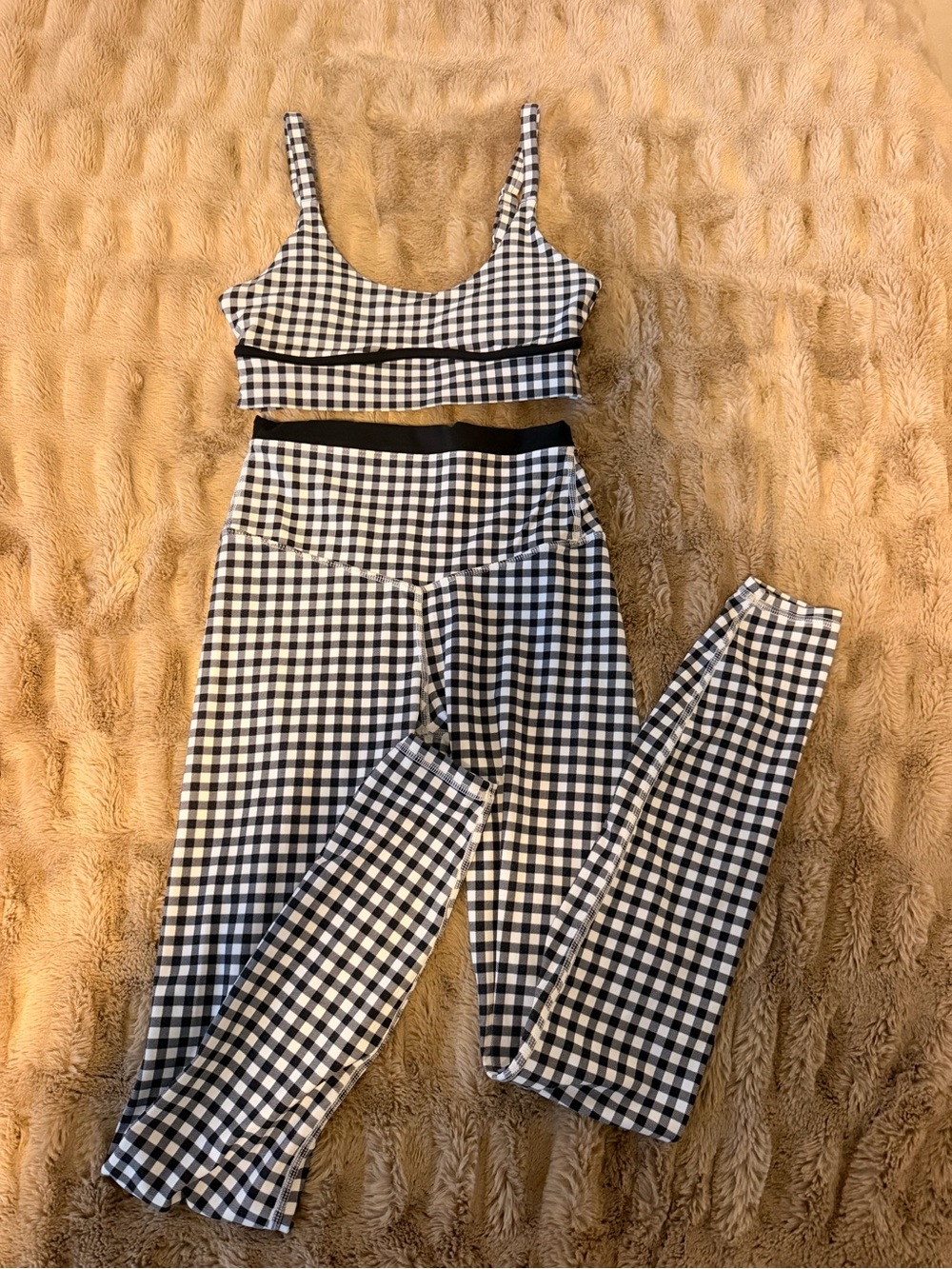 Joy Lab Black & White Gingham Set